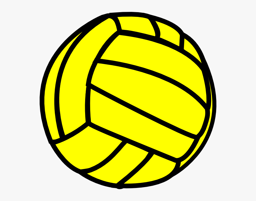 Gold Volleyball Png - Black And Yellow Volleyball, Transparent Png