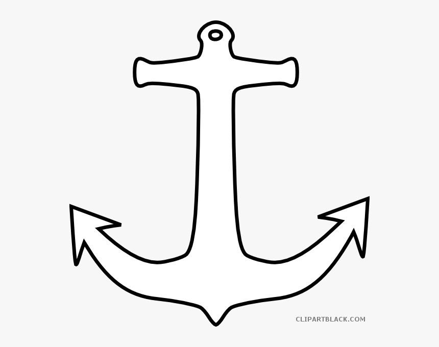 Outline Tools Free Black - Clip Art Outline Anchor, HD Png Download