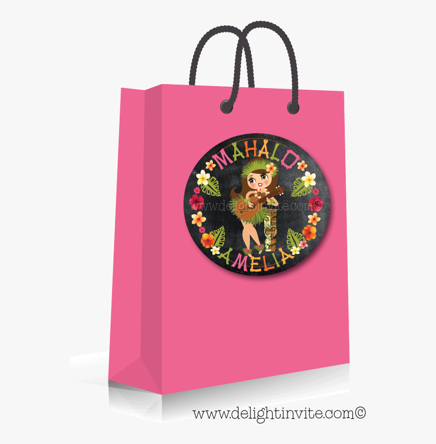 Transparent Hula Girl Png - Paper Bag, Png Download