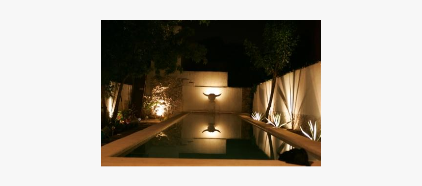 Colonial Casa In Merida With Stunning Lap Pool - Landscape Lighting, HD Png Download