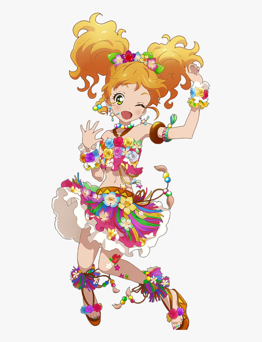Yuzu Nikaido
tropical Hula Girl Coord - Aikatsu Renders Yuzu, HD Png Download