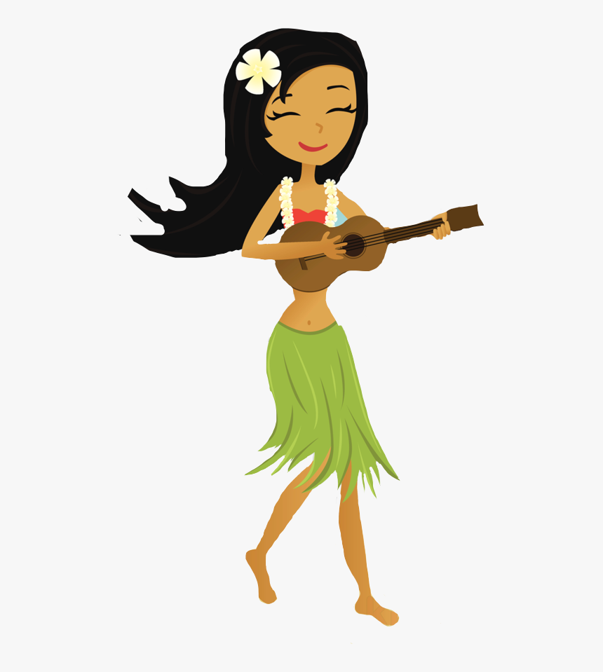 #ukulele #ukulelemusic #havana #havaiana #beach #praia - Hula Girl With Ukulele, HD Png Download