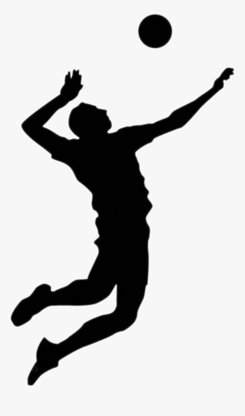 Vollyball Images Federation Of - Volleyball Silhouette Png, Transparent Png
