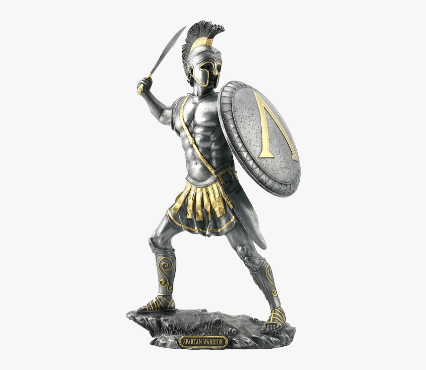 Spartan Hoplite Shield Statue - Spartan Soldier, HD Png Download