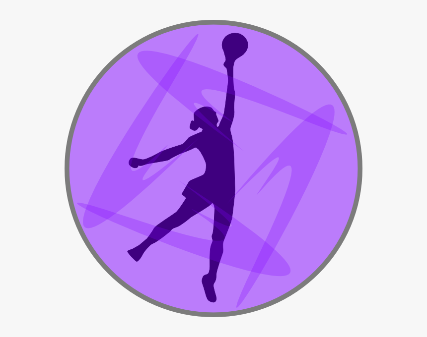 Netball Lilac Clip Art At Clker - Netball Png, Transparent Png