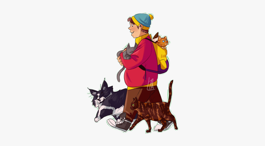 #southpark #cartman #cats #freetoedit - Cartman And Cats Fanart, HD Png Download