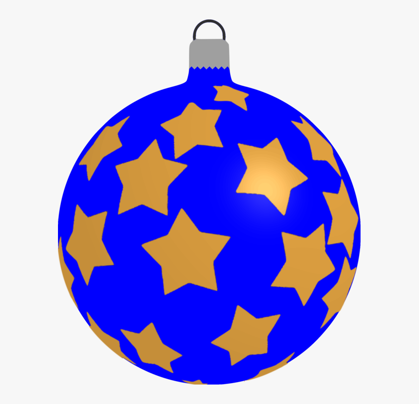 Christmas Ornament,tree,electric Blue - Christmas Tree Decoration Clipart, HD Png Download