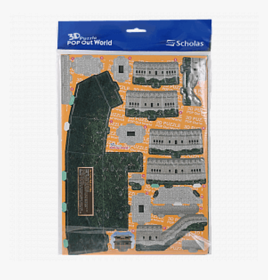 3d Puzzle Pop Out World Great Wall Of China - Floor Plan, HD Png Download