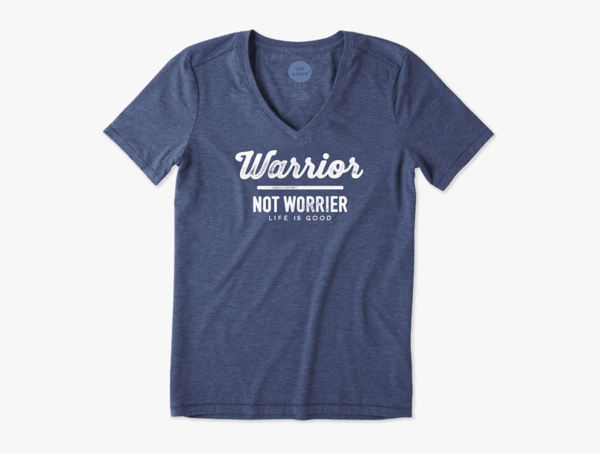 Women S Warrior Not Worrier Cool Vee - Active Shirt, HD Png Download
