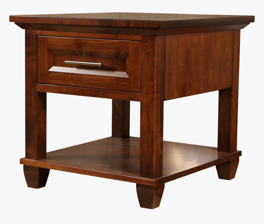 Algonquin End Table In Finished Brown Maple - End Table, HD Png Download