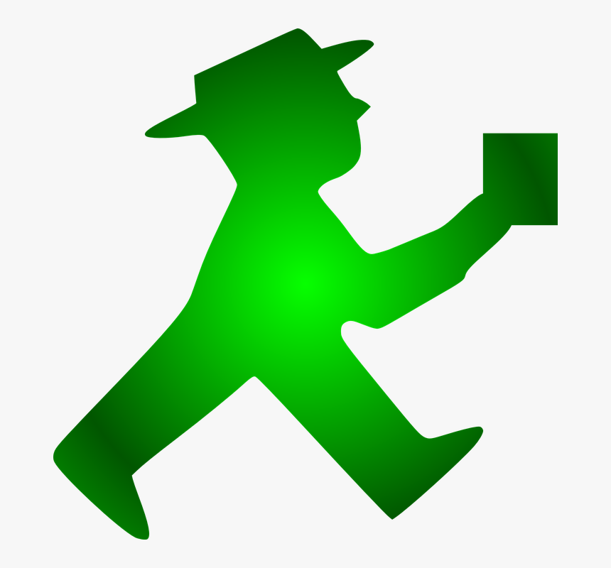 Transparent Green Beer Png - Green Man Icon Walking, Png Download
