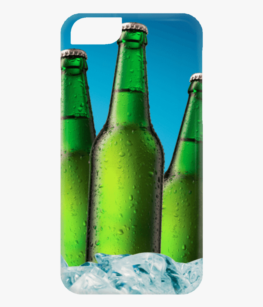 Green Beer Bottle Phone Case - Glass Bottle, HD Png Download