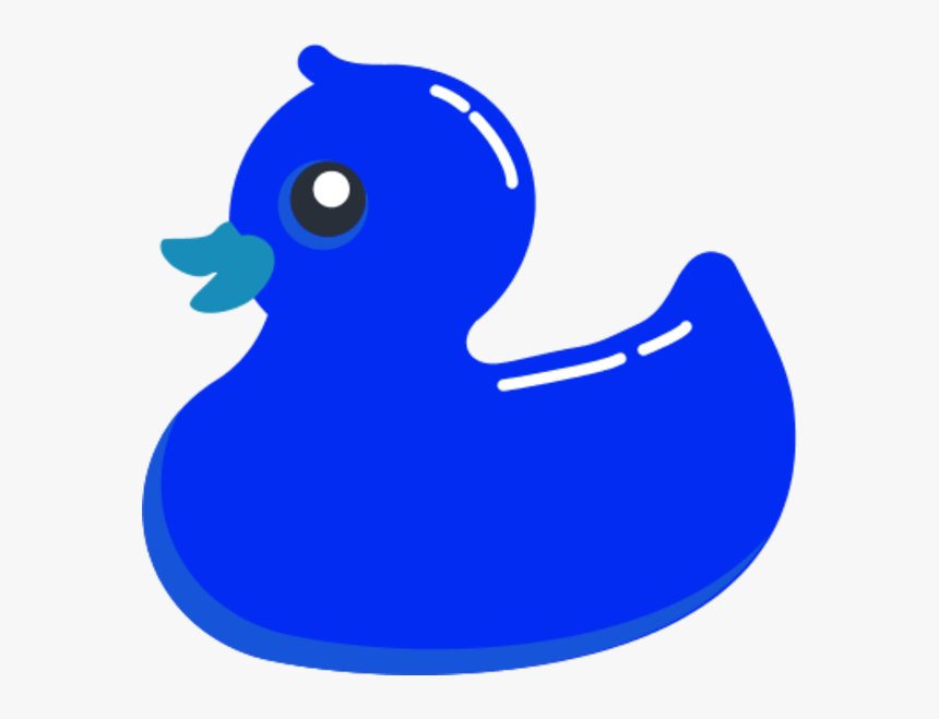 Blue Rubber Duck Clip Art - Transparent Background Rubber Duck Clip Art, HD Png Download