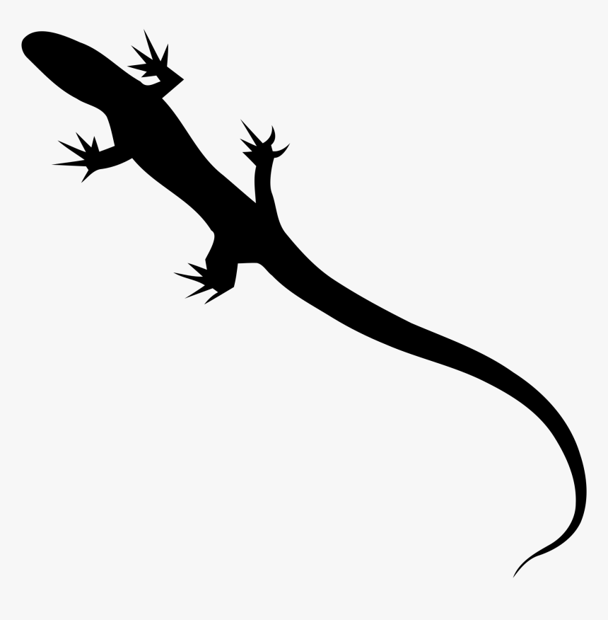 Lizard Svg Silhouette Clipart , Png Download - Silhouette, Transparent Png