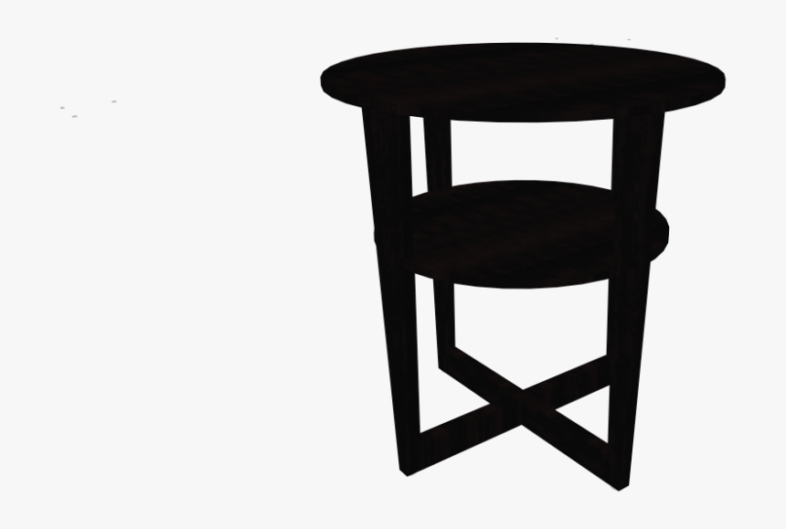 Transparent Black Table Png - End Table, Png Download
