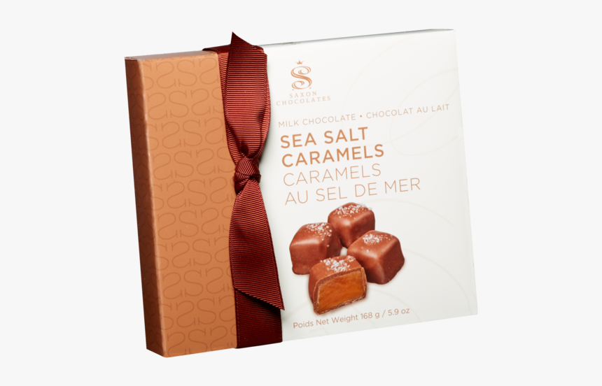 Milk Chocolate Fleur De Sel Caramel Gift Box - Enrobed Chocolate Products, HD Png Download