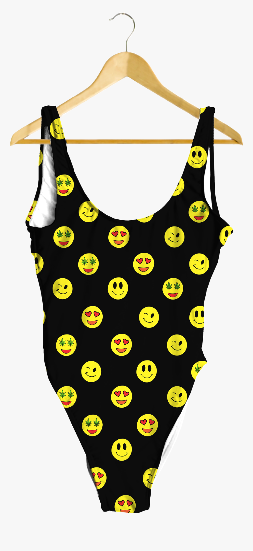 Emoji Black One-piece - C-bags Shopper Polka Dots Gepäckträger Fahrradtasche, HD Png Download