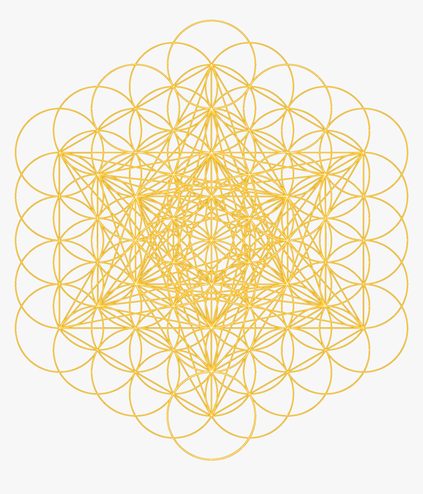 Yellow Metatrons Cuve - Circle, HD Png Download