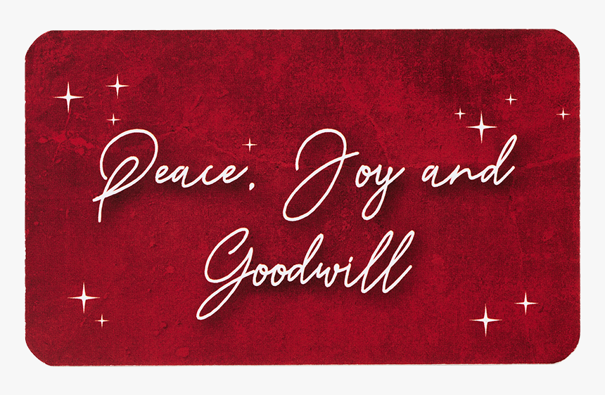 Madonna And Child Christmas Gold Stamp In Card Product - Calligraphy, HD Png Download