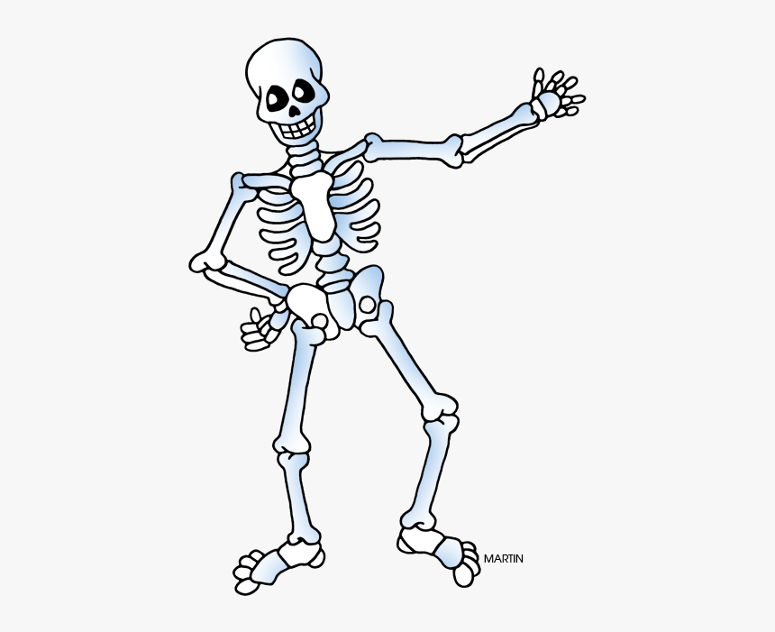 Free Skeleton Public Domain Halloween Images Clipart - Halloween Skeleton Clipart, HD Png Download