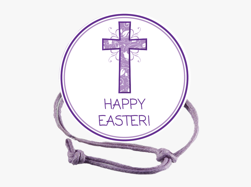 Easter Purple Cross Napkin Knot Product Image - Cross, HD Png Download