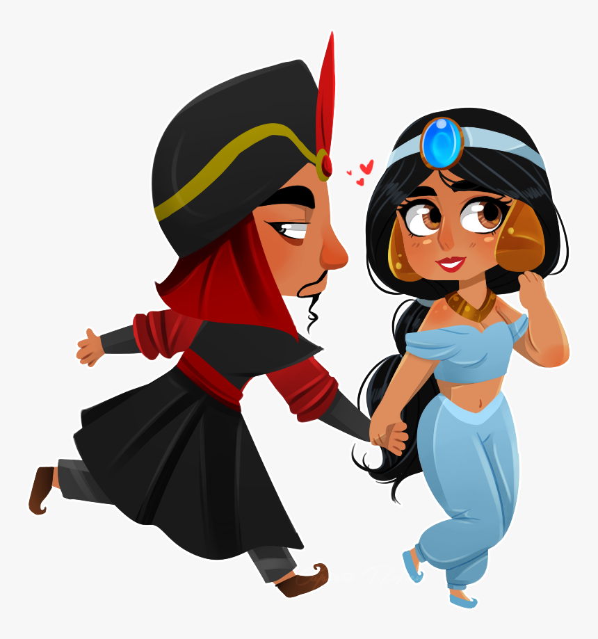 Pcm- Jasmine And Jafar By Navitae - Jasmine And Aladdin Fan Art, HD Png Download