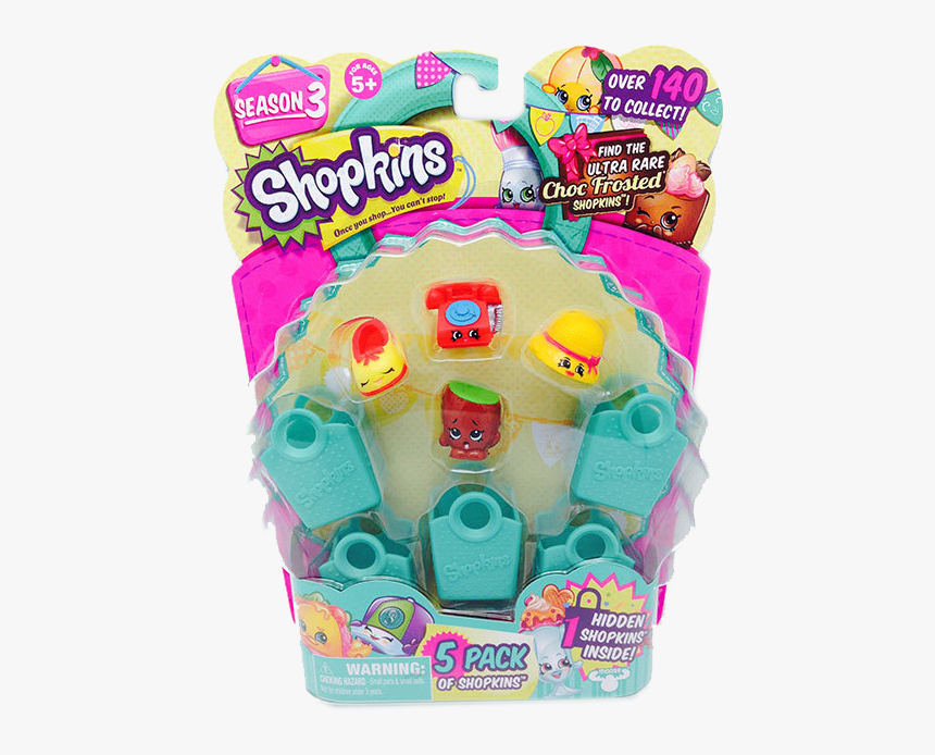 Shopkins S3 5pk - Shopkins 5 Pack, HD Png Download