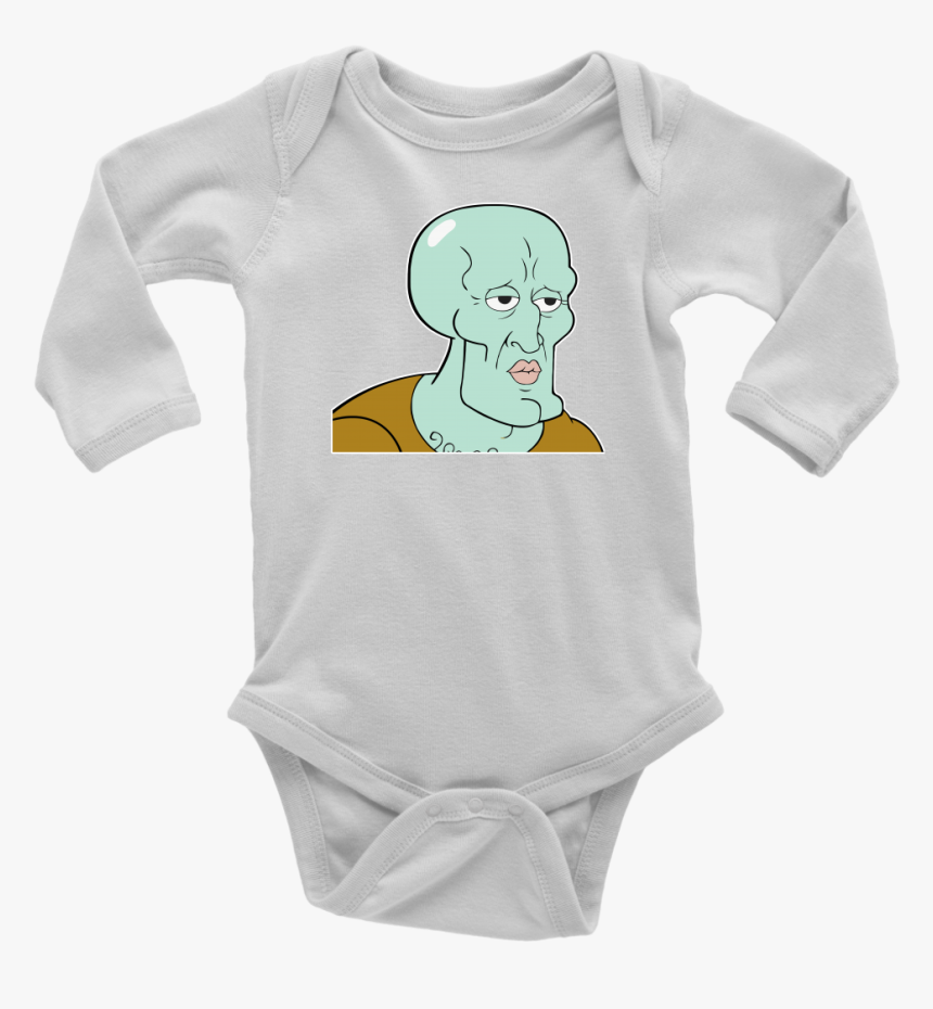 Transparent Handsome Squidward Png - Infant Bodysuit, Png Download