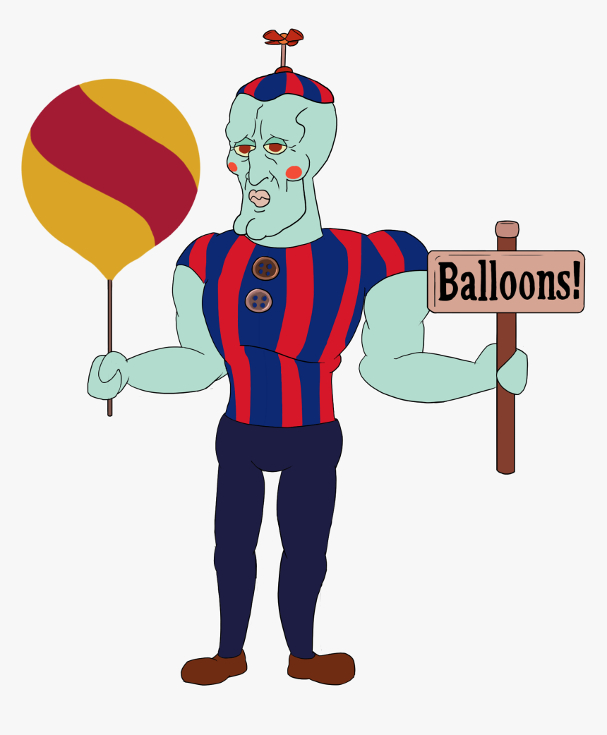 Transparent Handsome Squidward Png - Handsome Balloon Boy, Png Download