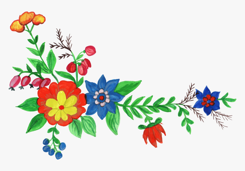 Watercolor Fiesta Flower Clipart, HD Png Download