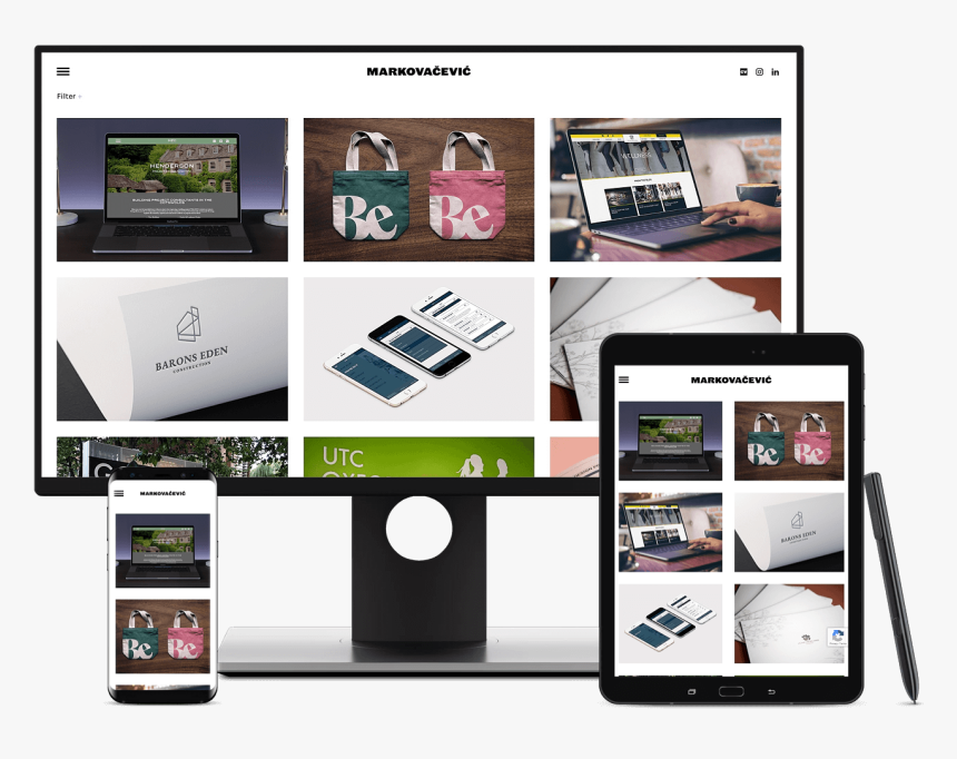 Multi Devices Mock Up For Markovacevic - Iphone, HD Png Download