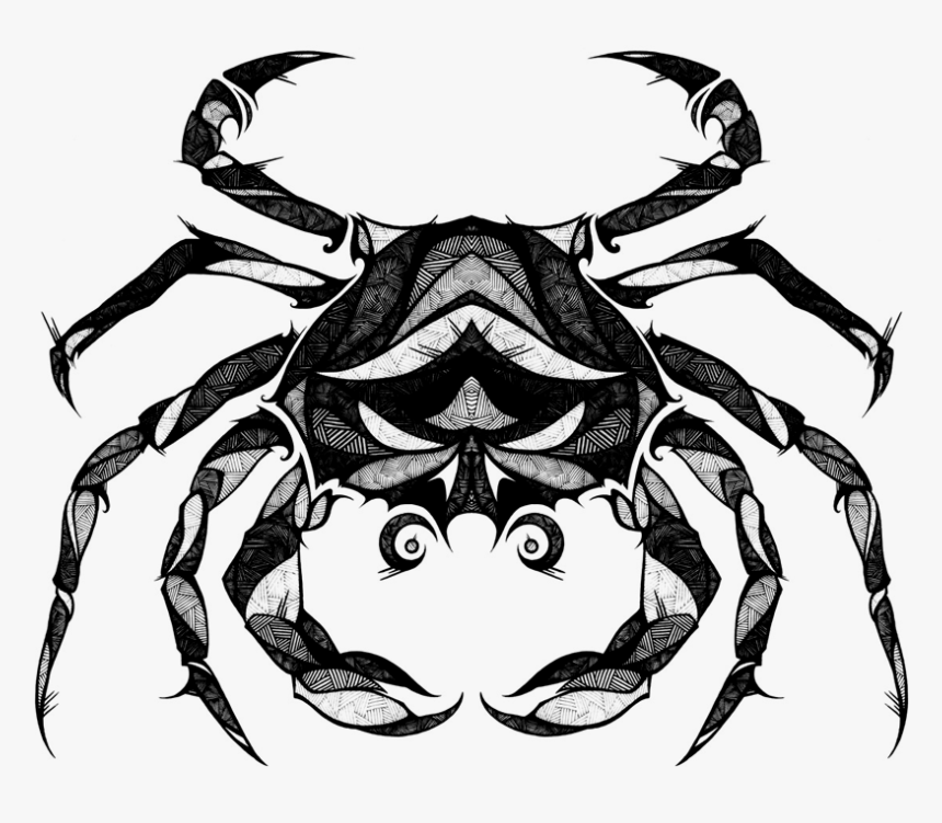 Zodiac Drawing Crab - Signs Of The Zodiac, HD Png Download