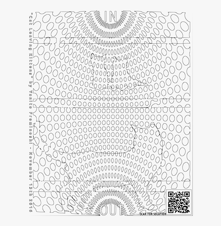 Cat Leaving Kittens Maze Coloring Page - Pattern, HD Png Download