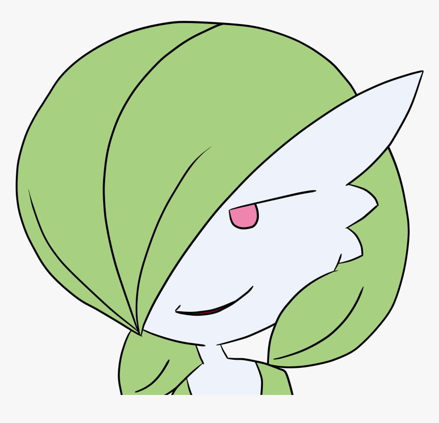 Green Leaf Face Plant Flower Flowering Plant Line Art - Cartoon, HD Png Download