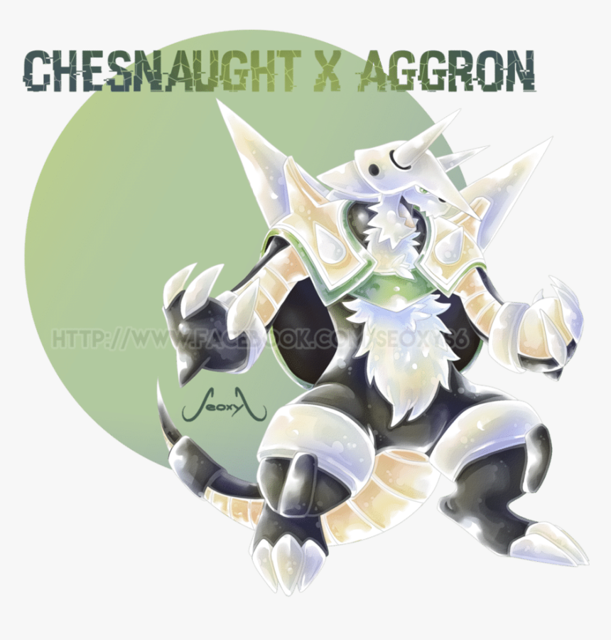 Share On Facebookshare On Twitter - Chesnaught Aggron Fusion, HD Png Download