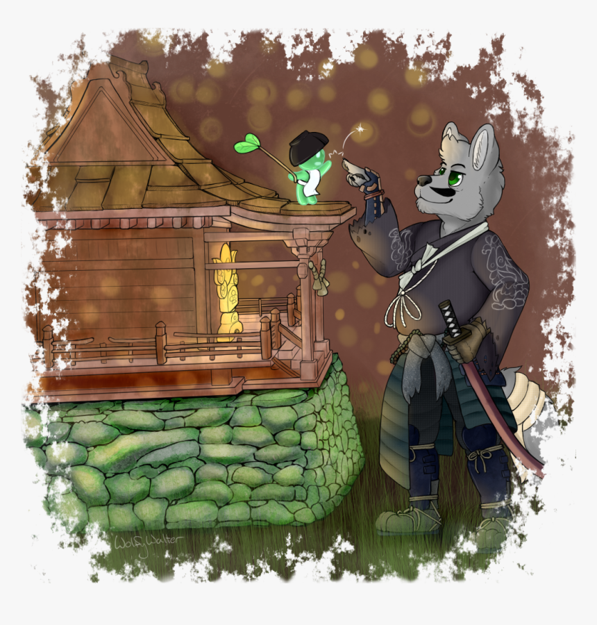 Kodama Shrine - Cartoon, HD Png Download