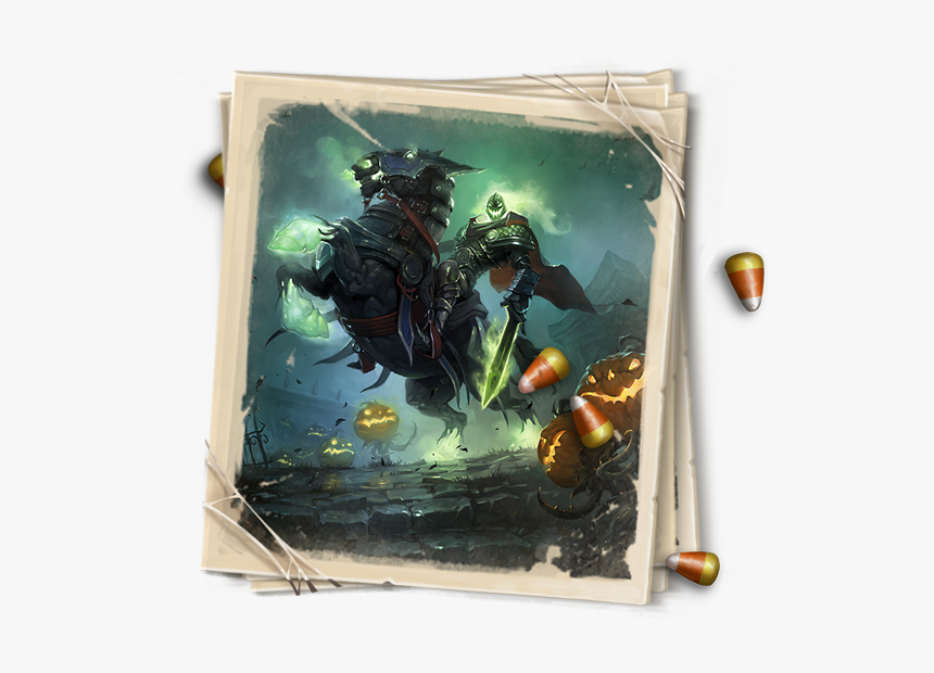 The Headless Horsemanwith His Head - Headless Horseman Art, HD Png Download