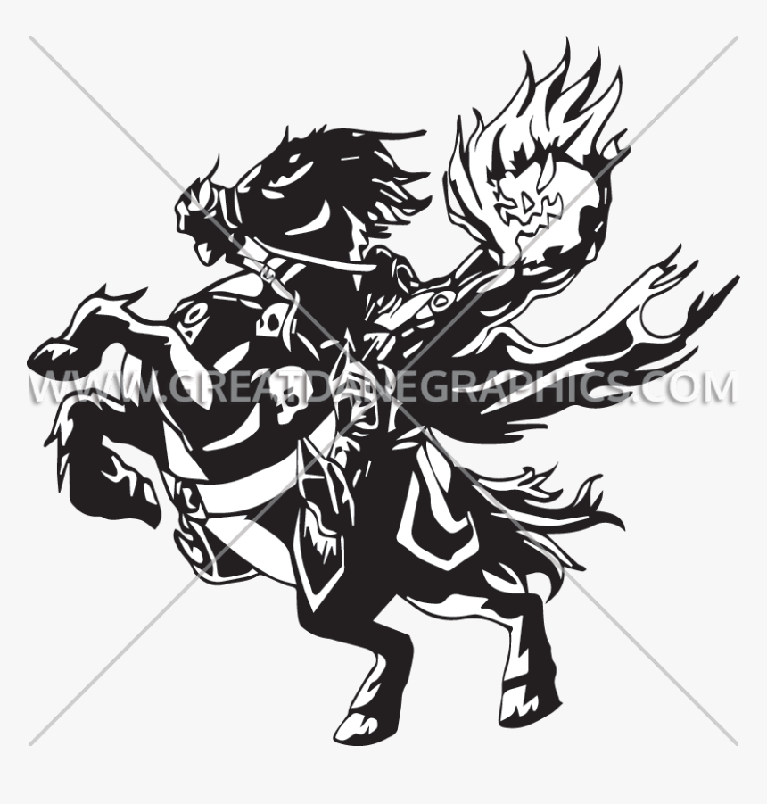 Headless Horseman Clipart Transparent - Illustration, HD Png Download