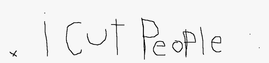 I Cut People - Drawing, HD Png Download