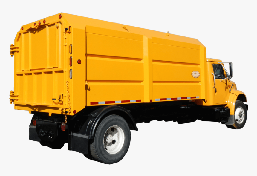 Concord Road Equipment Yellow Leaf Box Truck - Leaf Collection Equipment, HD Png Download