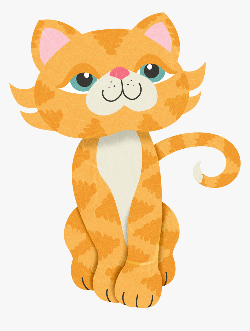 Persian Cat Kitten Whiskers Orange Lion - Cartoon Orange Persian Cat, HD Png Download