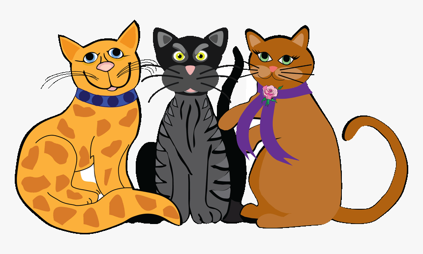 Transparent Black Cat Clip Art - Clipart Of Cats, HD Png Download