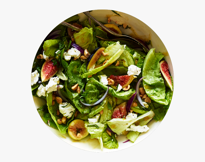 Green Salad With Figs And Goat Cheese, HD Png Download