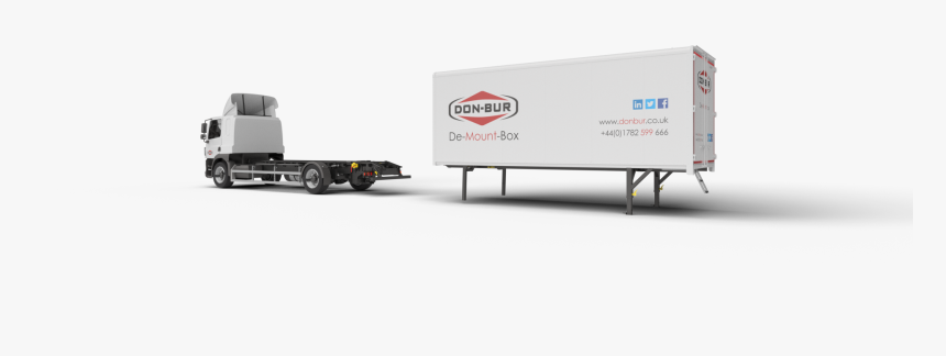 De-mountable Bodywork Closed - Trailer Truck, HD Png Download