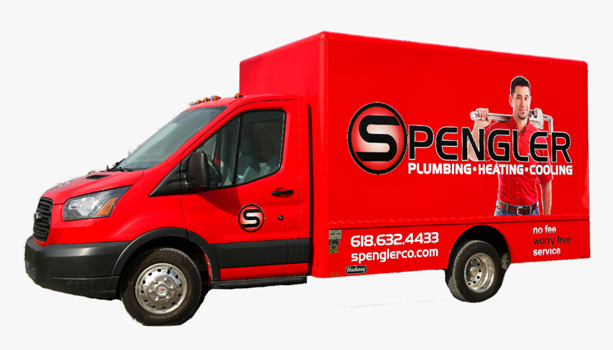 Spengler Plumbing Hvac & Remodeling Box Truck - Compact Van, HD Png Download