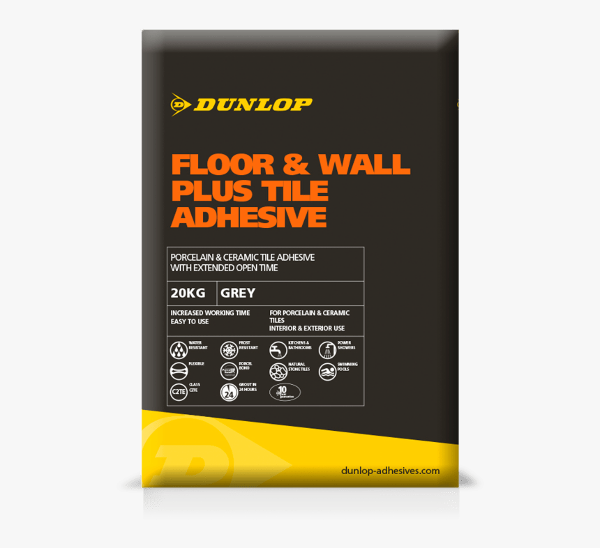 Floor And Wall Plus Tile Adhesive - Dunlop Tile Adhesive, HD Png Download