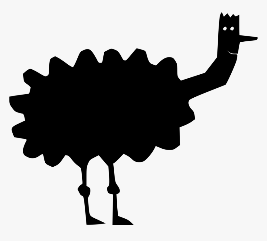 Ostrich Clipart Silhouette , Transparent Cartoons - Clip Art, HD Png Download