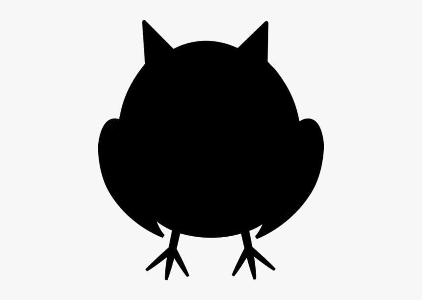 Transparent Cartoon Baby Owl Silhouette Clipart - Cartoon, HD Png Download