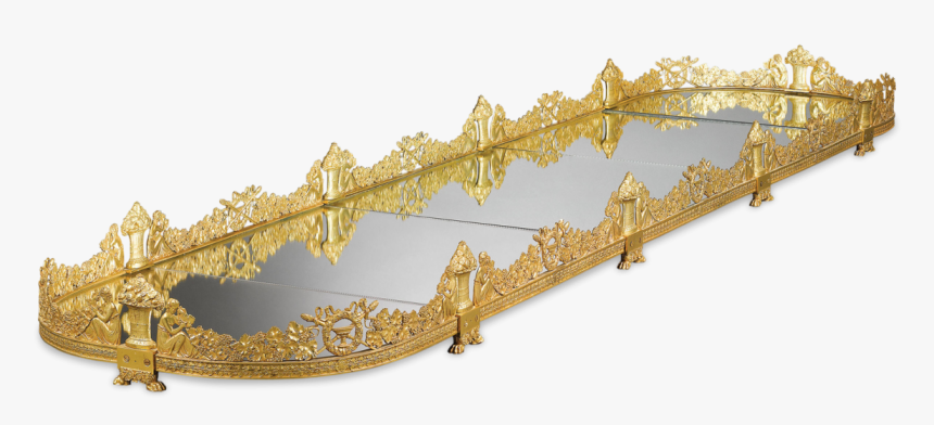 Empire Gilt Bronze Mirrored Plateau - Brass, HD Png Download