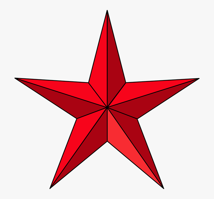 Red Star Svg Clip Arts - Red Star, HD Png Download
